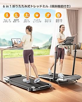 Amazon | TOPUTURE ルームランナー 時速1~12km 傾斜7%電動 ランニング